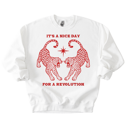 Nice Day For A Revolution Crewneck Sweatshirt