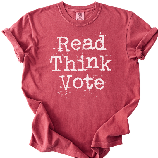 Read Think Vote Tee