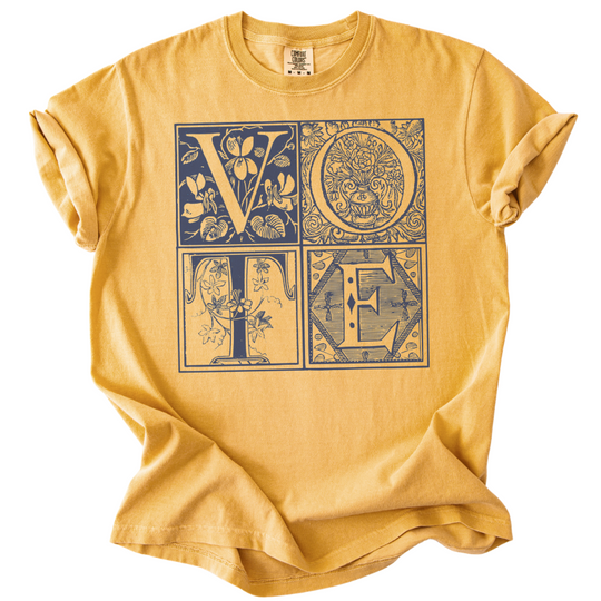Vintage Blockletter Vote Tee