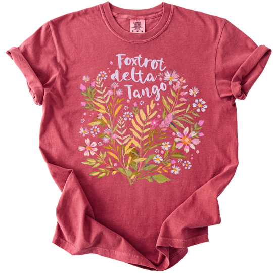 Floral Foxtrot Delta Tango Tee