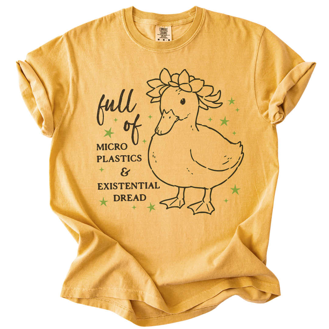 Full of Microplastics &amp; Existential Dread Duck Tee