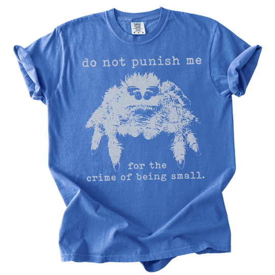 The Crime of Being Small Spider Tee