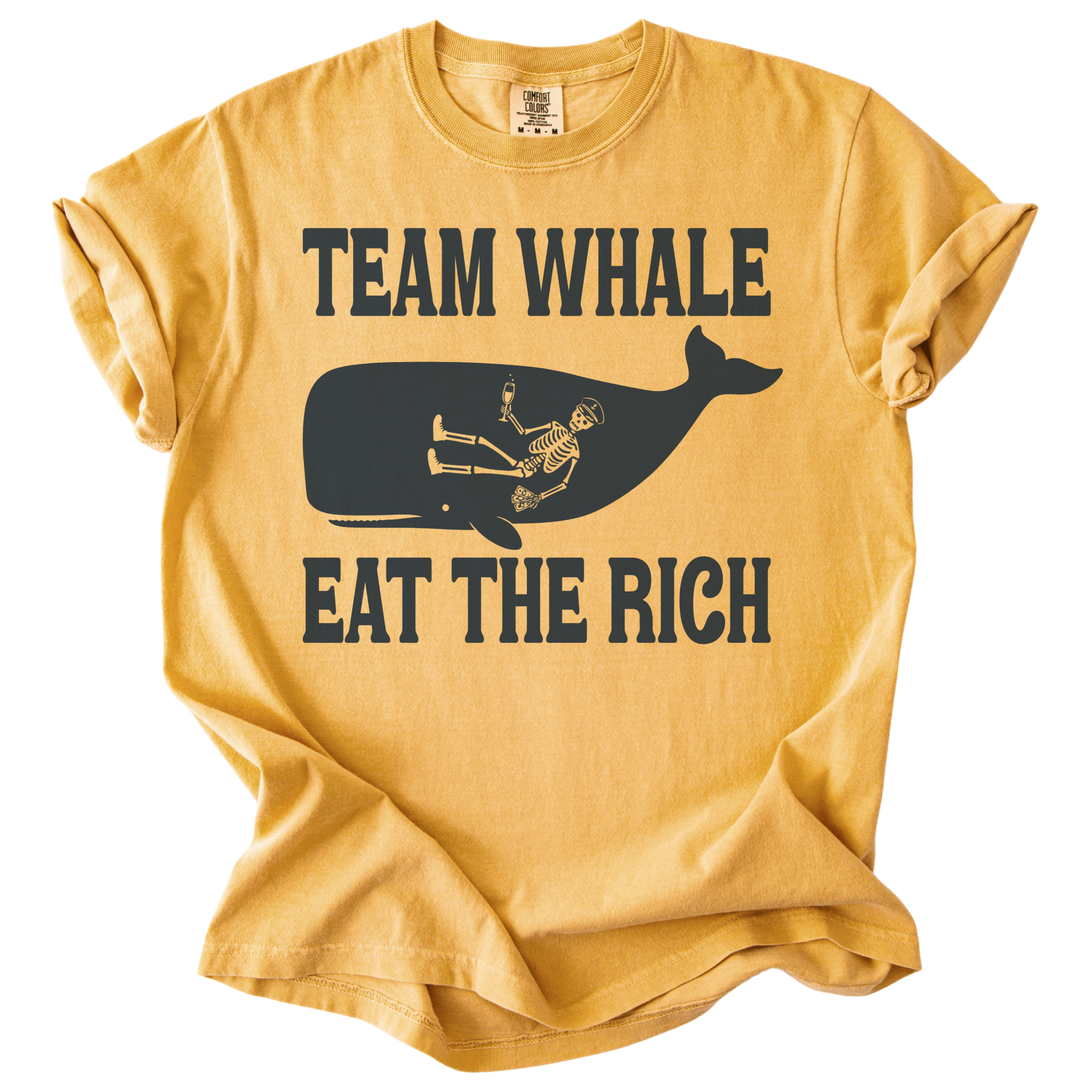 Team Whale Eat The Rich Tee