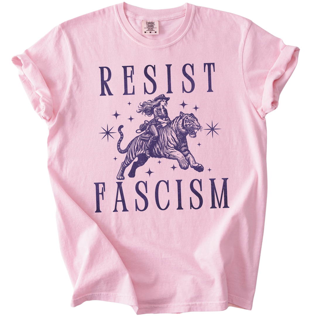 Resist Fascism Cowgirl Tee