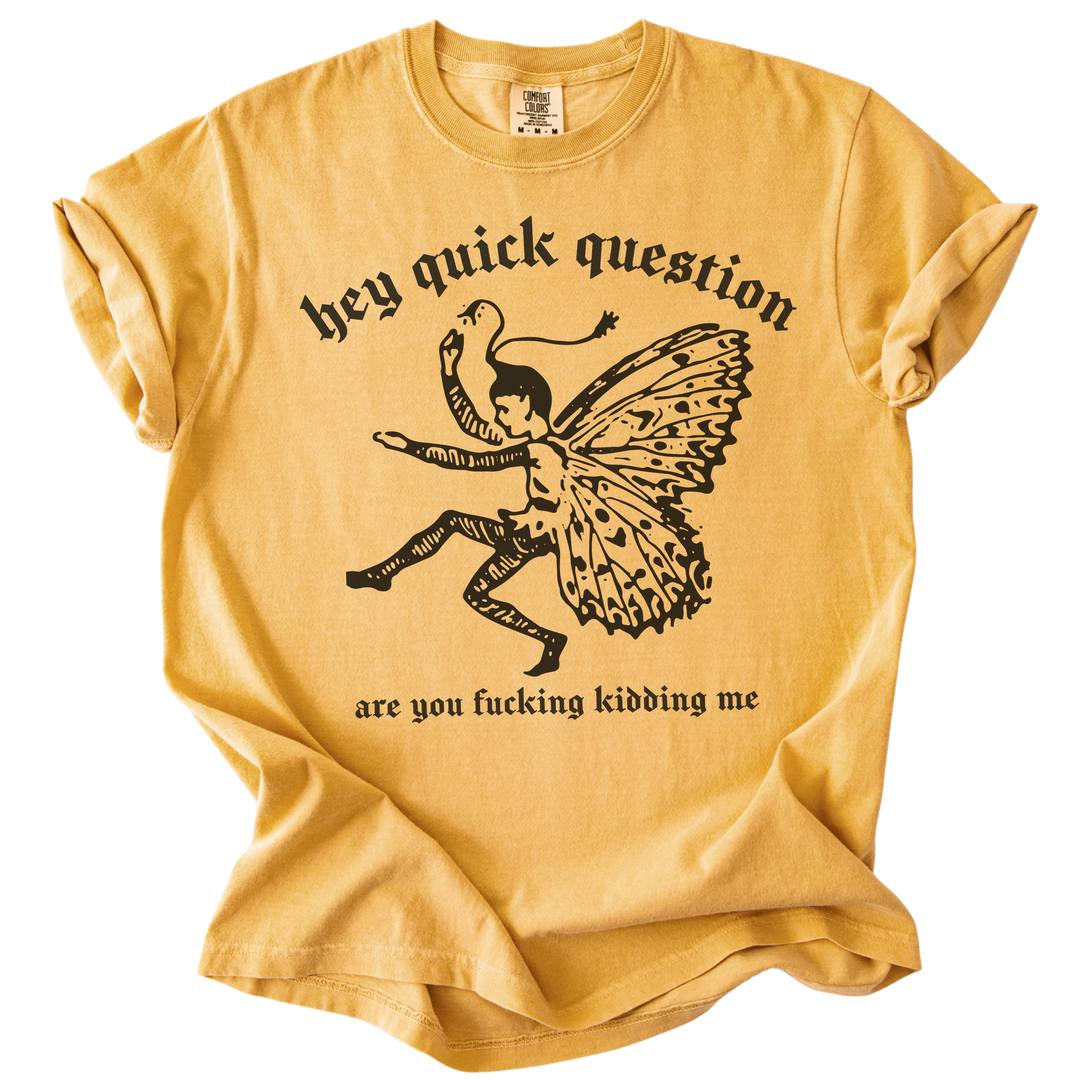 Hey Quick Question Are You Fucking Kidding Me? Tee