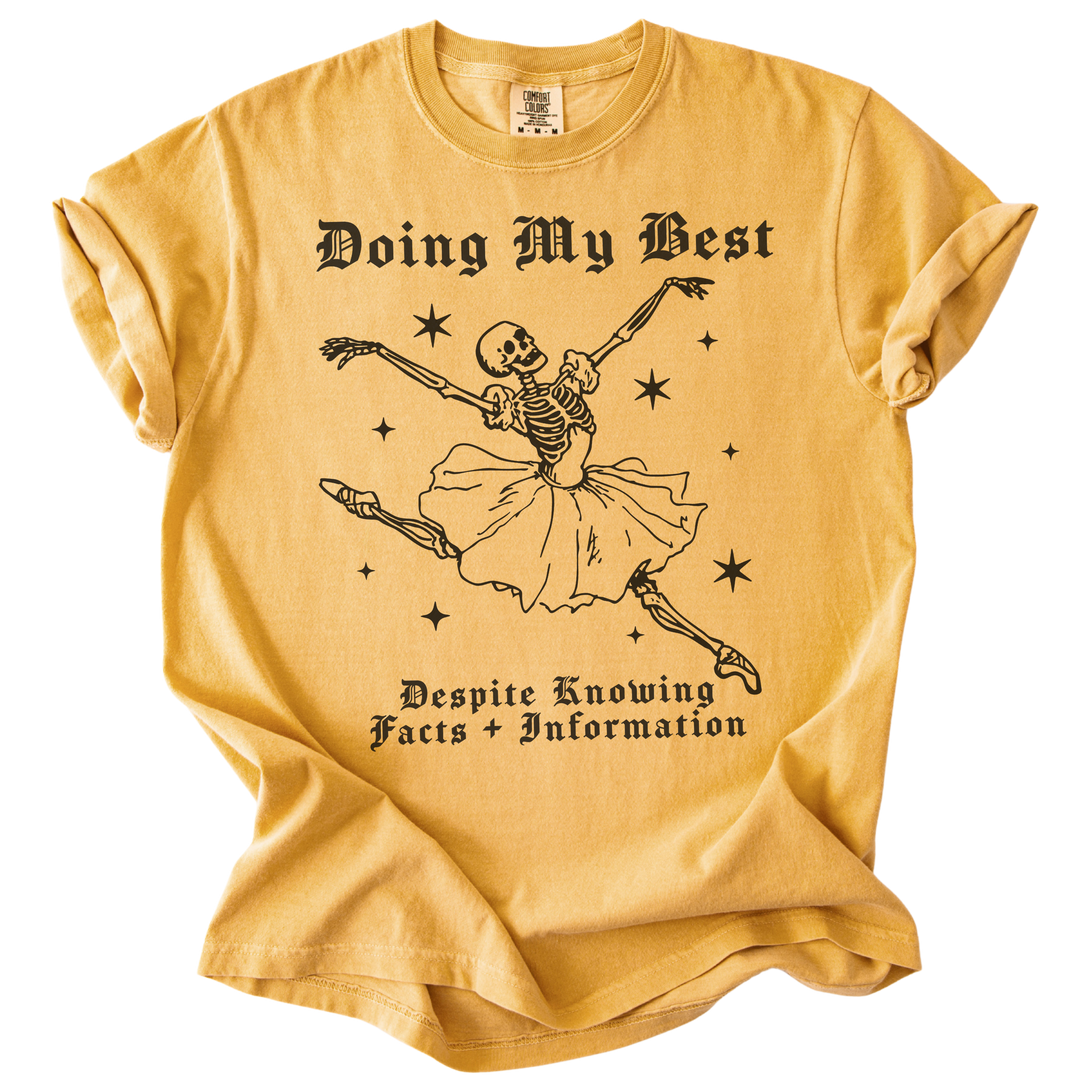 Doing My Best Despite Knowing Facts &amp; Information Tee