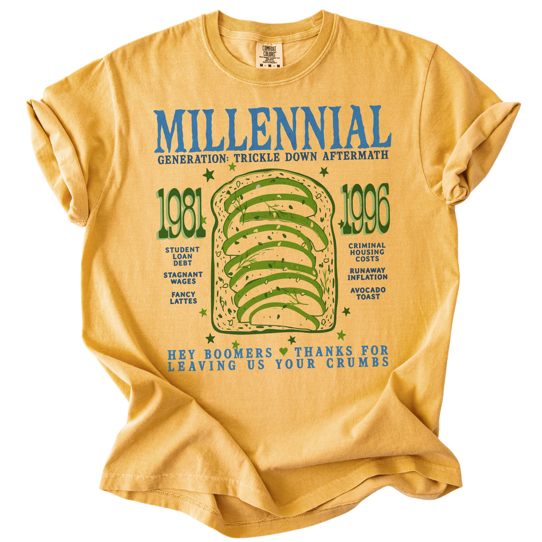 Millennial Generation: Trickle Down Aftermath Tee