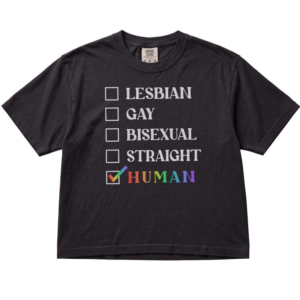 Checklist Just Human Women's Cropped Boxy