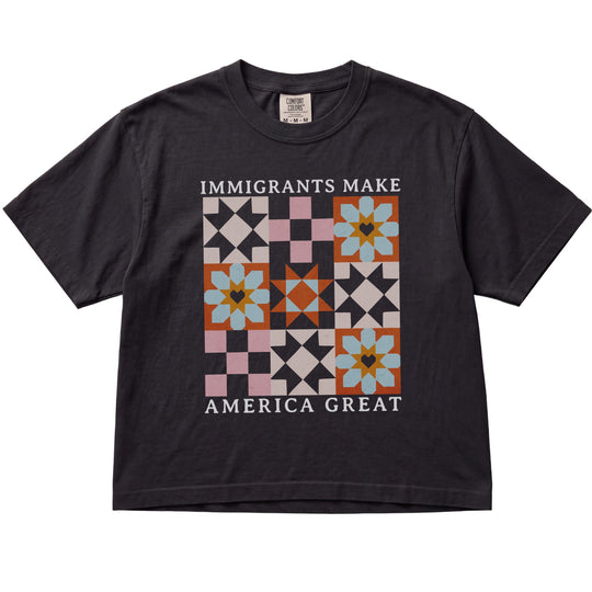 Immigrants Make America Great Quilt Women&