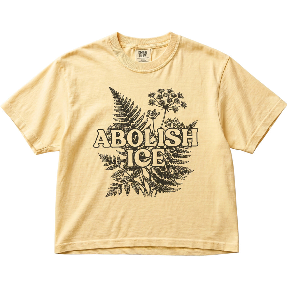 Abolish ICE Fern Women's Cropped Boxy