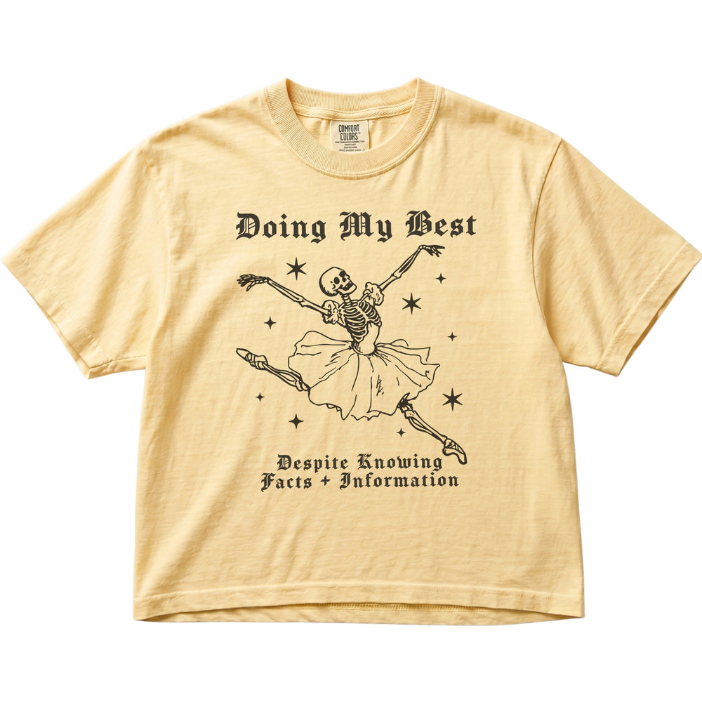 Doing My Best Despite Knowing Facts & Information Women's Cropped Boxy