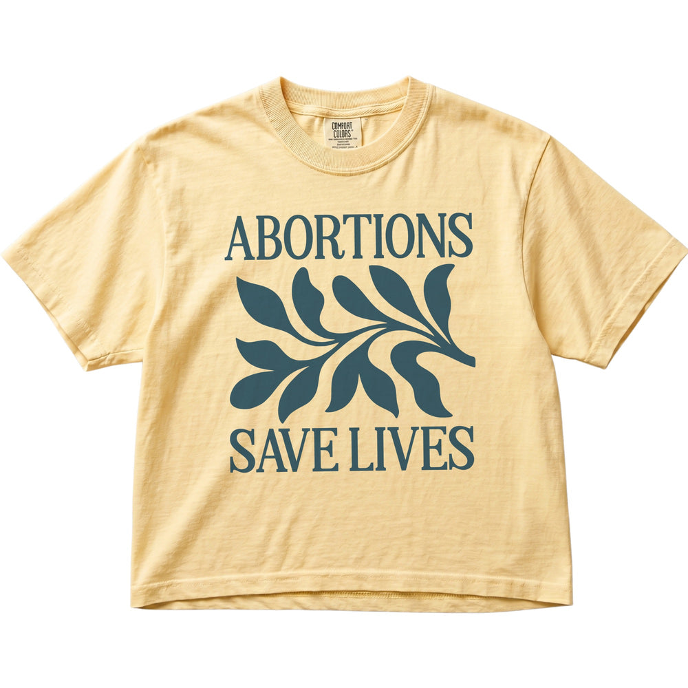Abortions Save Lives Women's Cropped Boxy