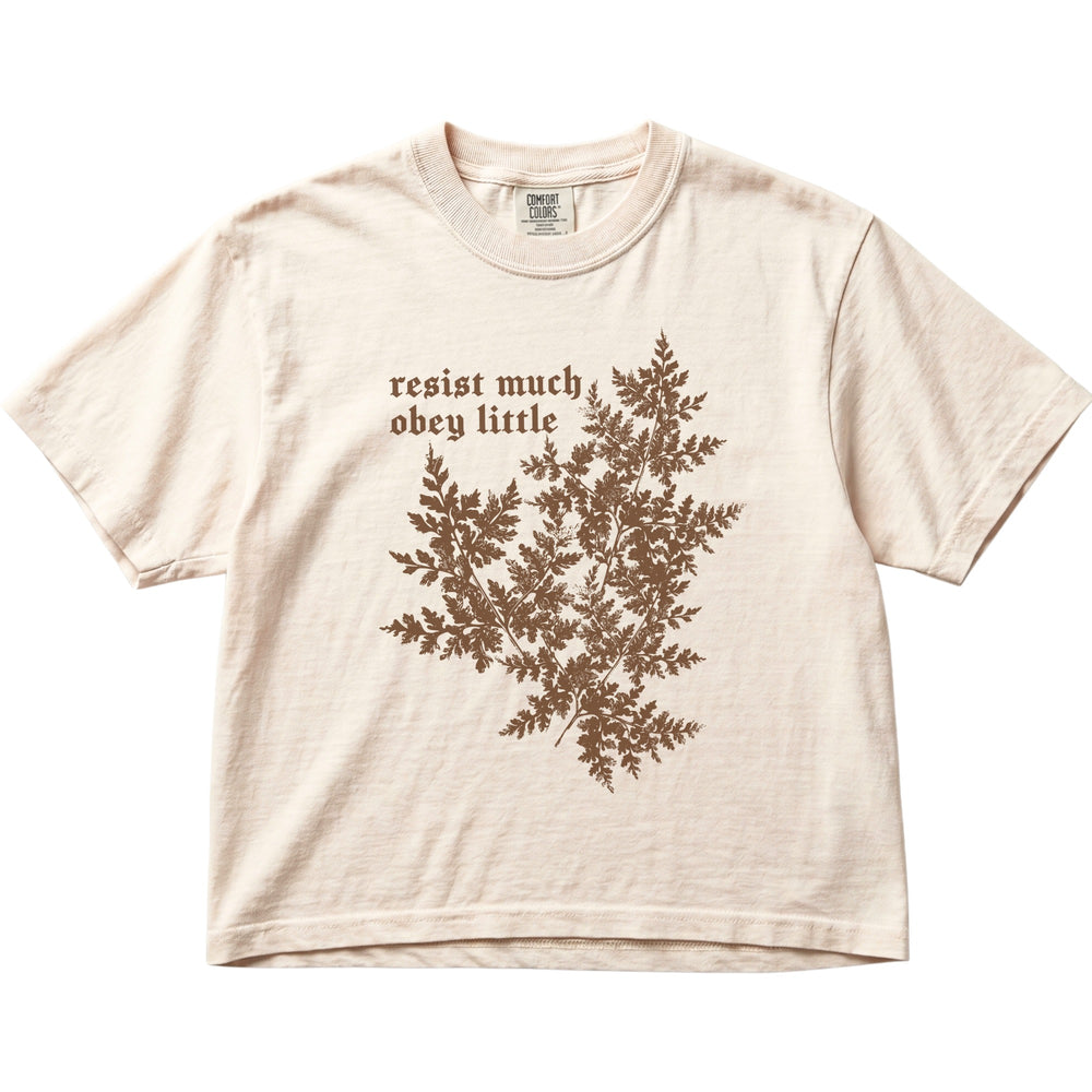 Resist Much Obey Little Women's Cropped Boxy