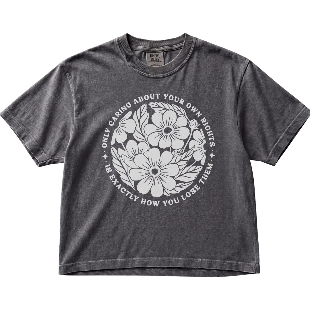 Only Caring About Your Own Rights Floral Women&