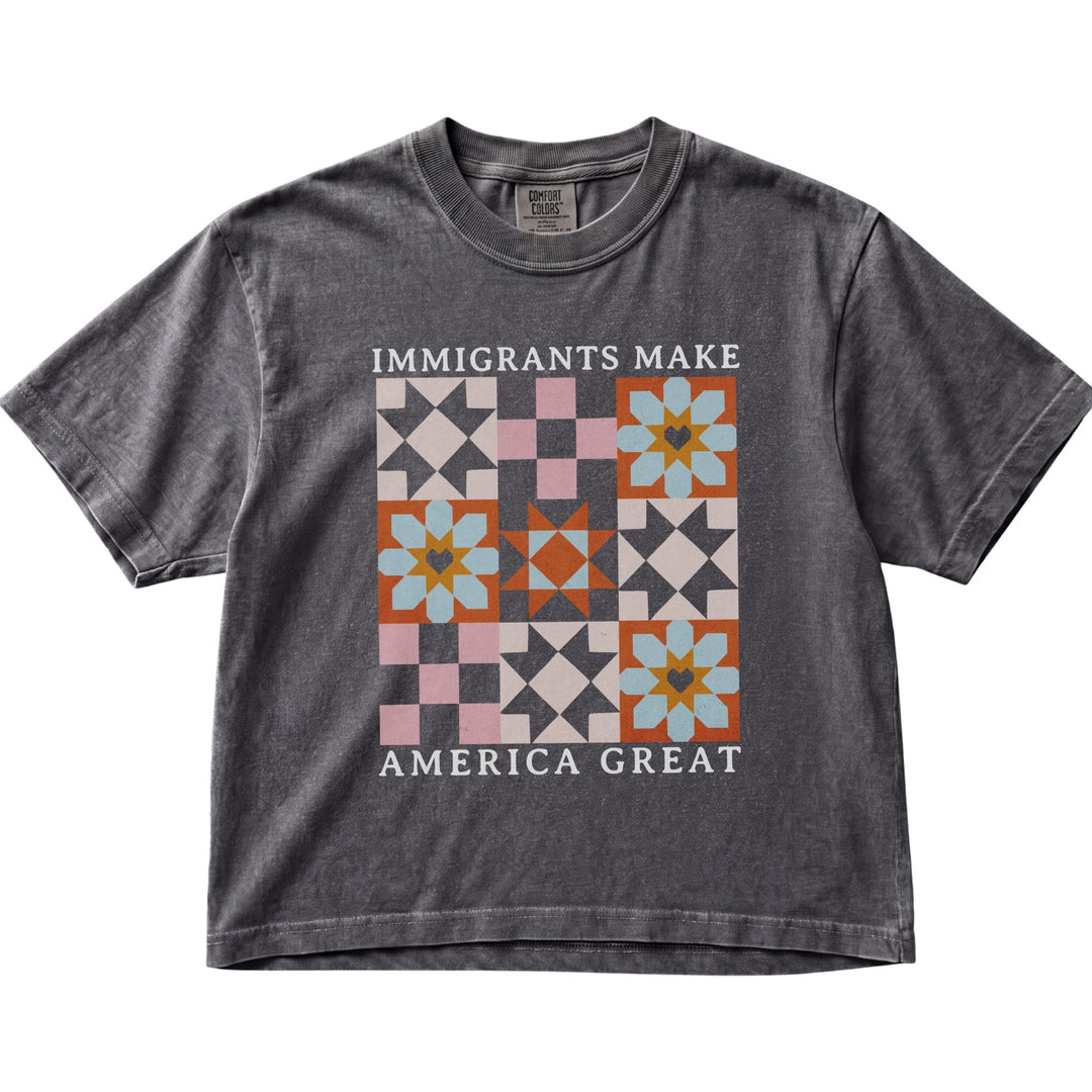 Immigrants Make America Great Quilt Women&