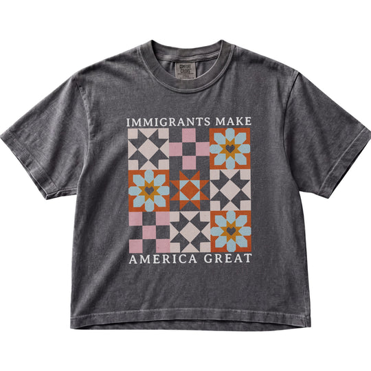 Immigrants Make America Great Quilt Women&