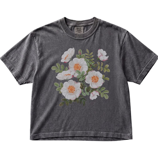 Vintage Open White Rose Women&