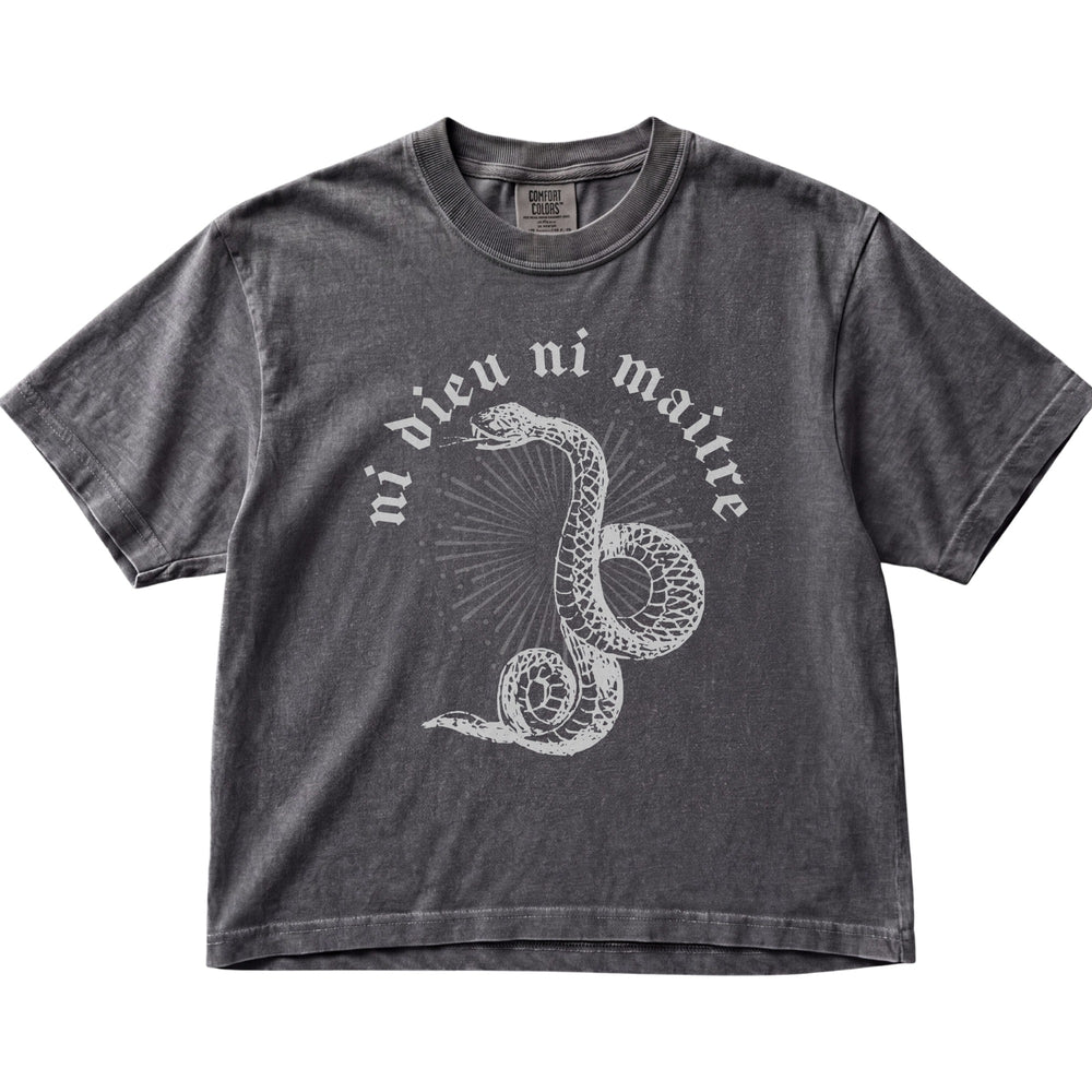Ni Dieu Ni Maitre Snake Women's Cropped Boxy
