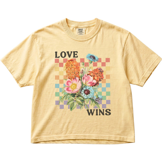 Love Wins Rainbow Floral Women&