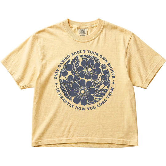 Only Caring About Your Own Rights Floral Women&