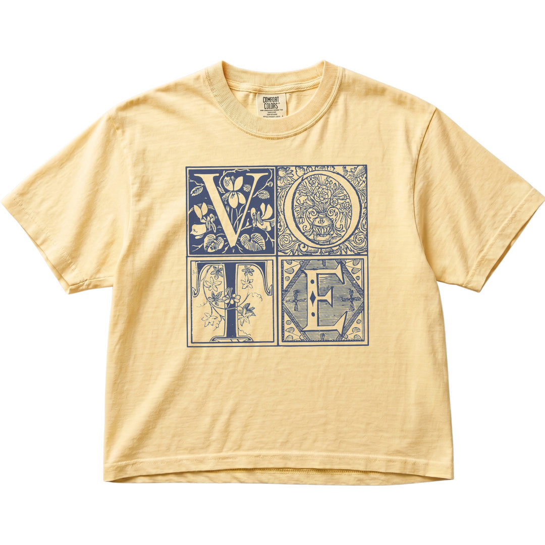 Vintage Blockletter Vote Women&