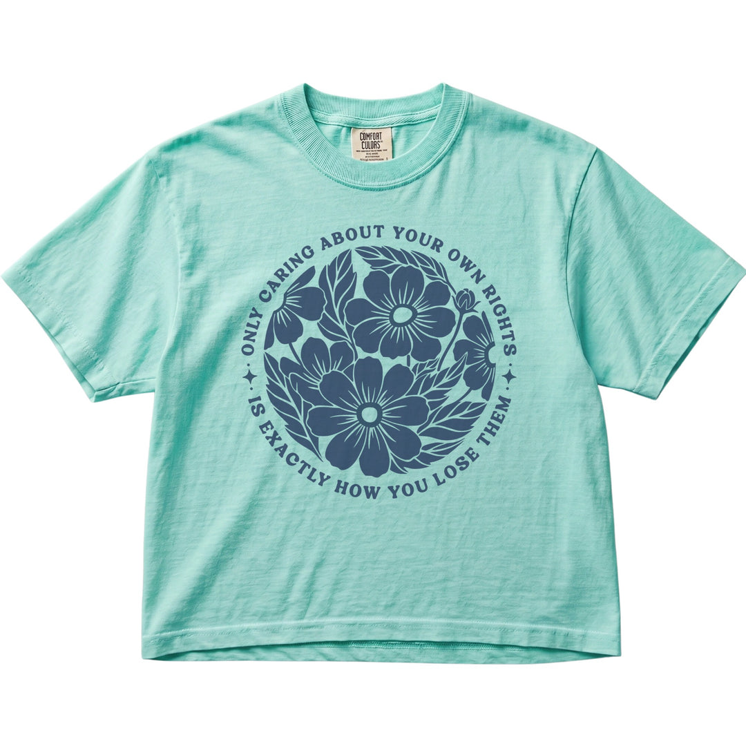 Only Caring About Your Own Rights Floral Women&
