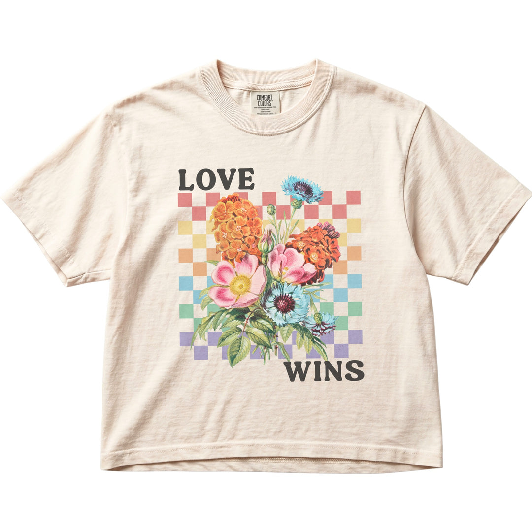 Love Wins Rainbow Floral Women&