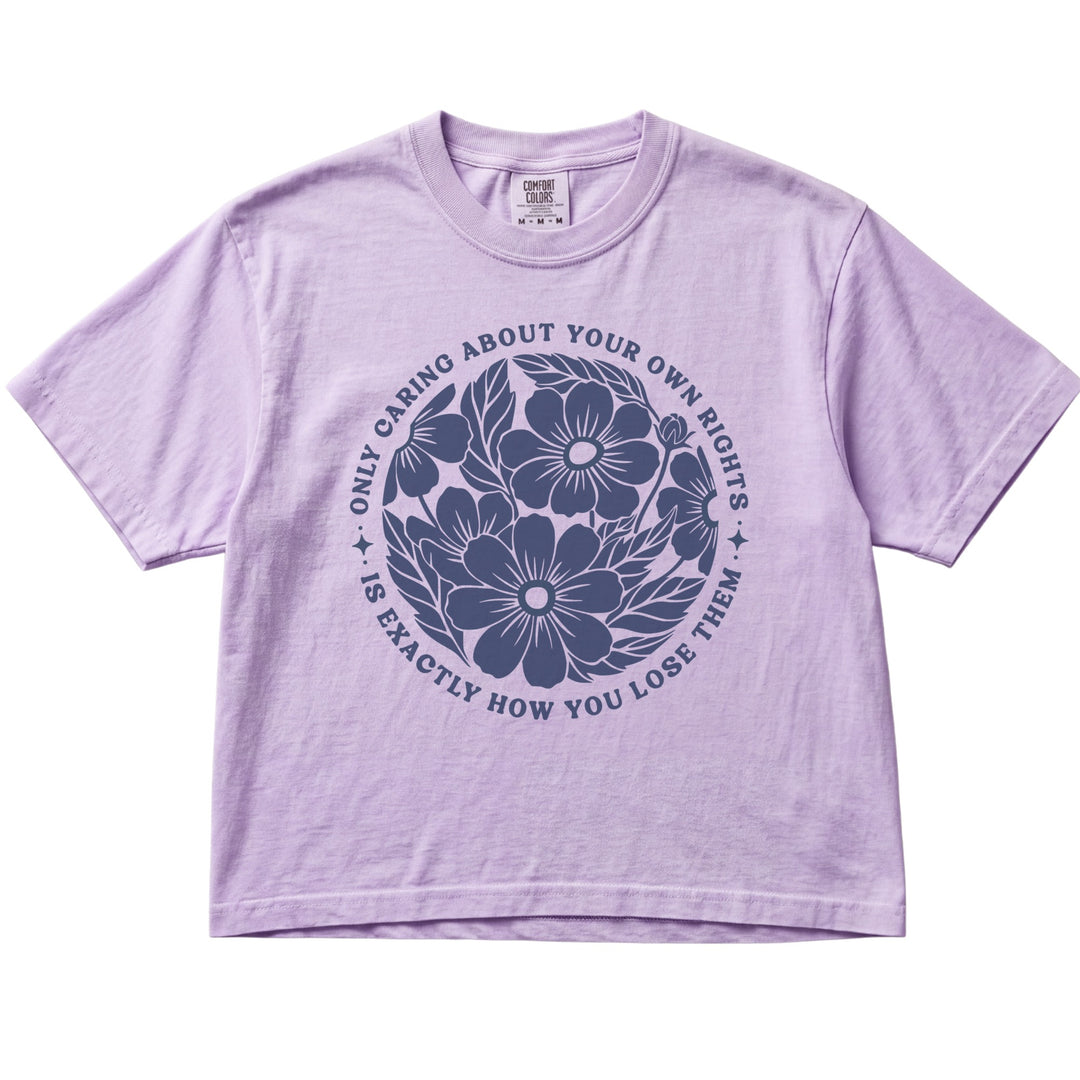 Only Caring About Your Own Rights Floral Women&