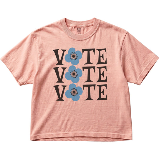 Retro Vote Blue Flower Women&