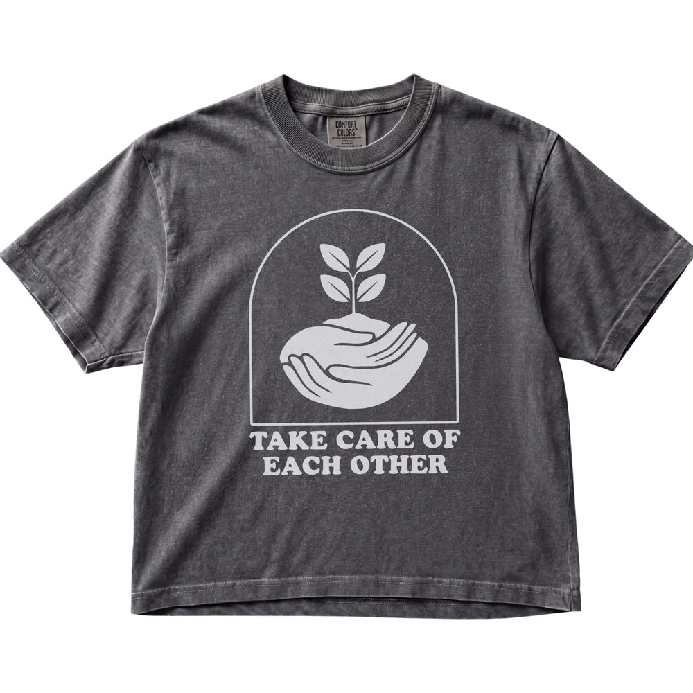 Take Care of Eachother Women's Cropped Boxy