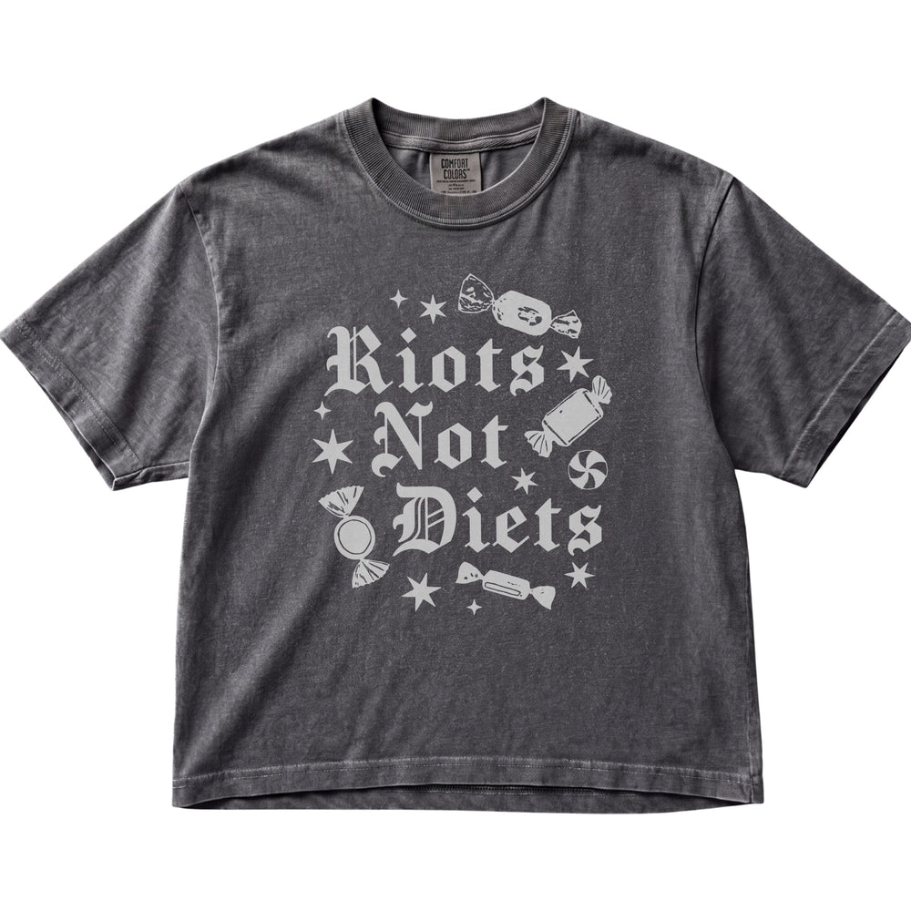 Riots Not Diets Women's Cropped Boxy
