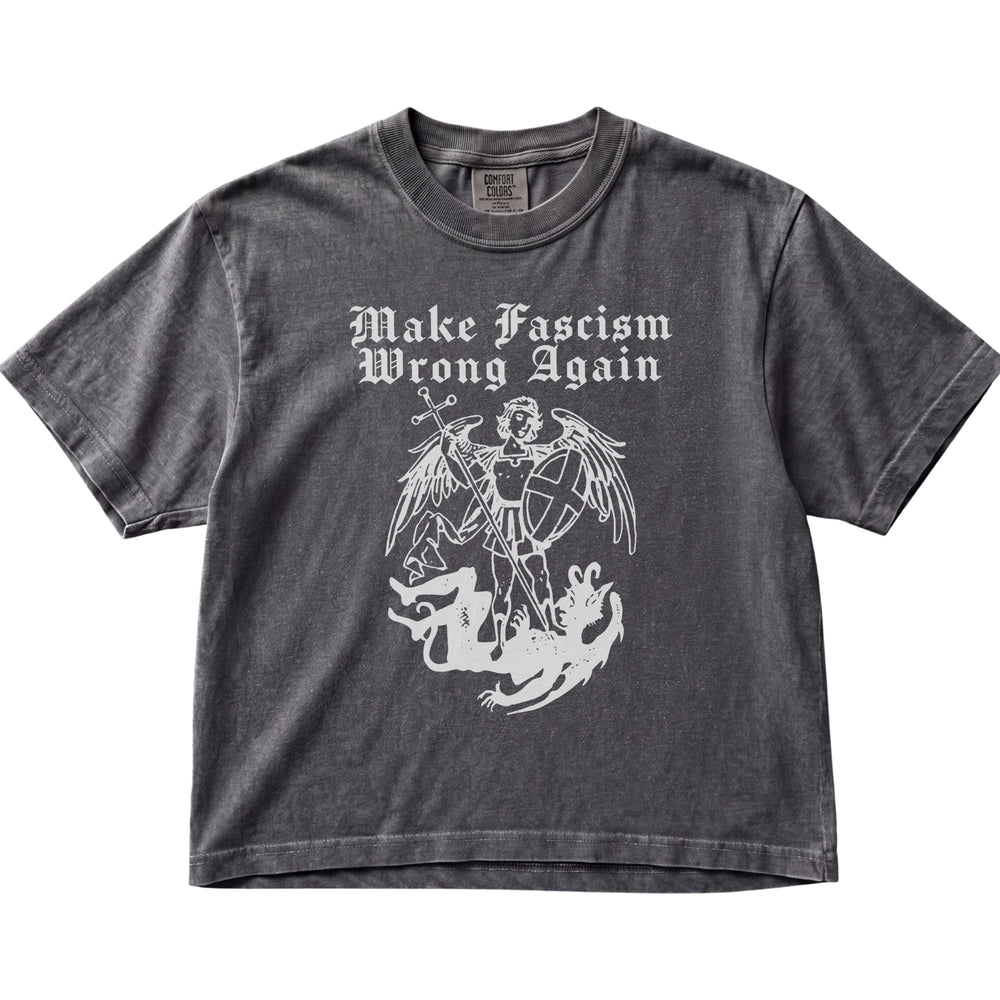 Make Fascism Wrong Again Women's Cropped Boxy