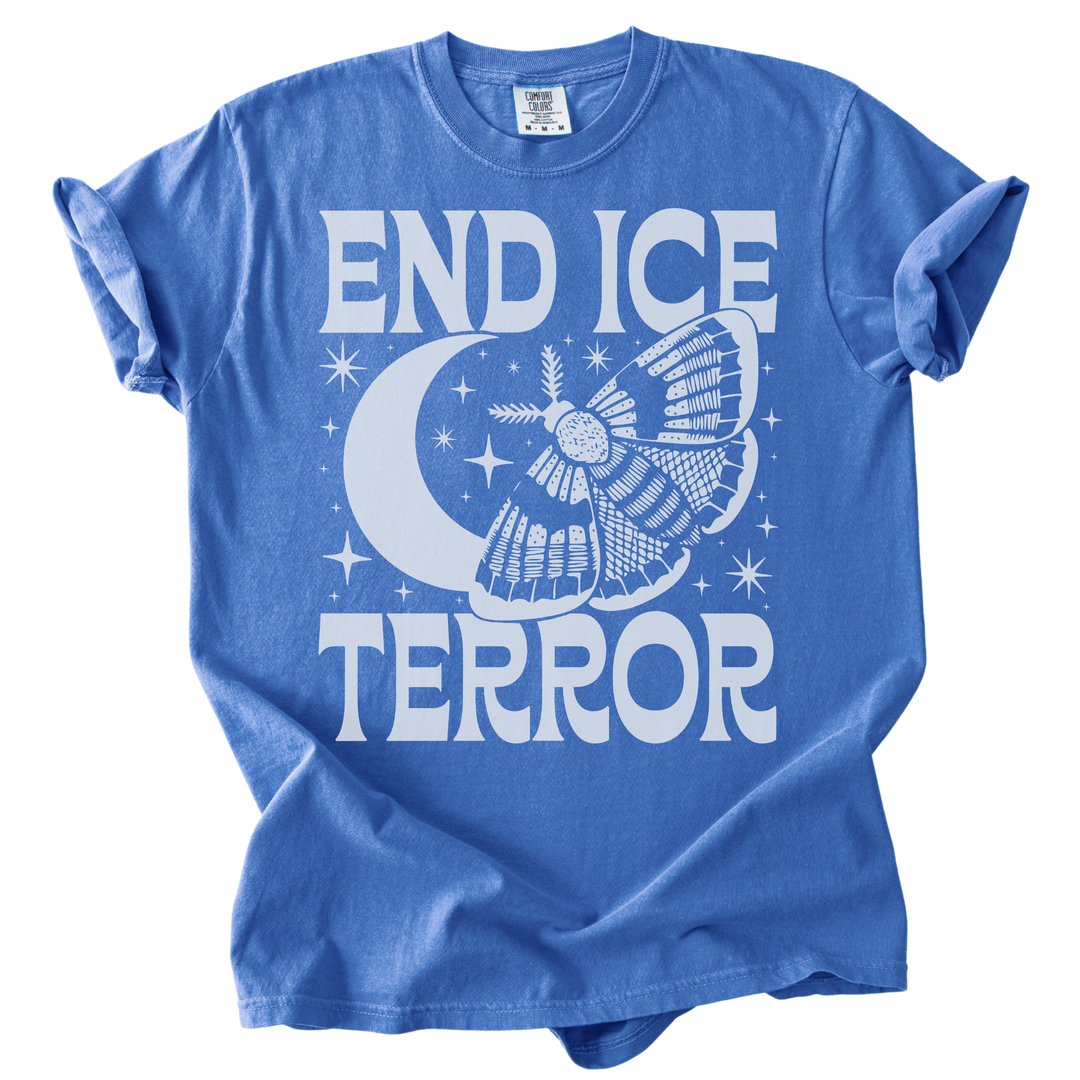 End ICE Terror Moth Moon Tee