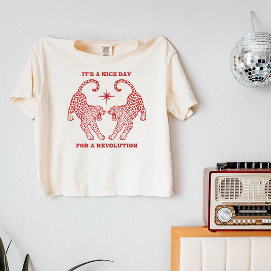 Nice Day For A Revolution Women's BOXY Tee