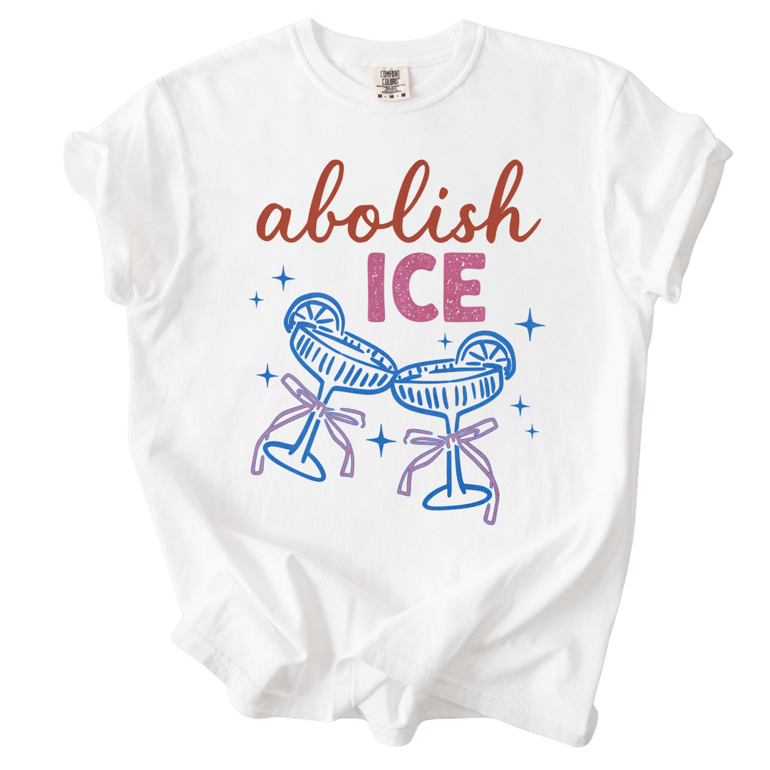 Abolish ICE Champagne Toast Tee - The Rogue Petal Co. - T-Shirt