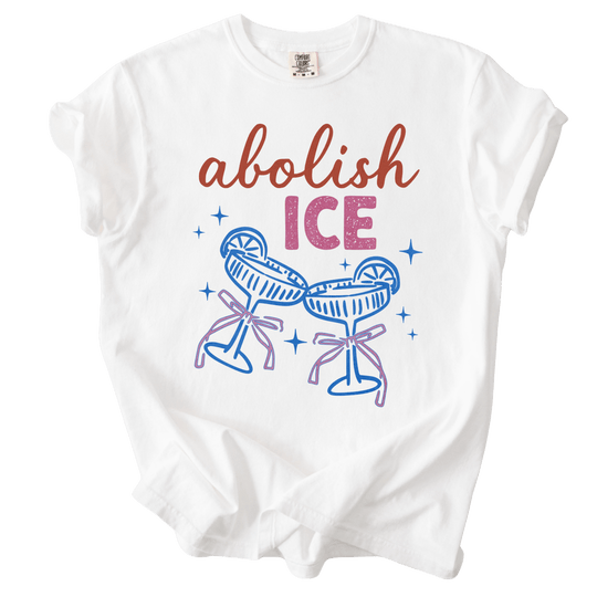 Abolish ICE Champagne Toast Tee - The Rogue Petal Co. - T-Shirt