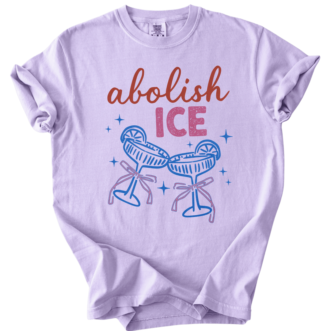 Abolish ICE Champagne Toast Tee - The Rogue Petal Co. - T-Shirt