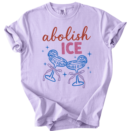 Abolish ICE Champagne Toast Tee - The Rogue Petal Co. - T-Shirt