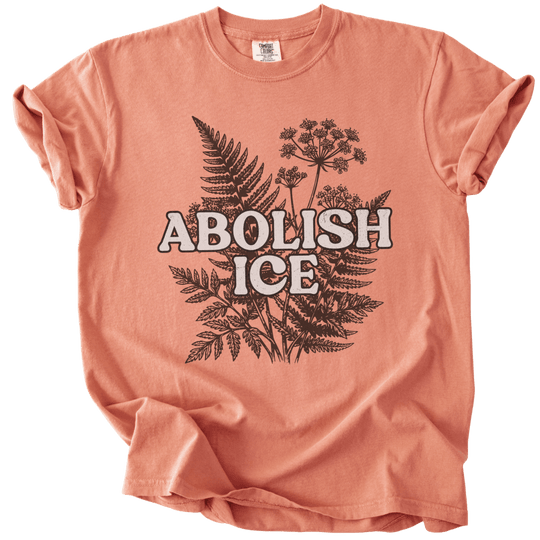 Abolish ICE Fern Tee - The Rogue Petal Co. - T-Shirt