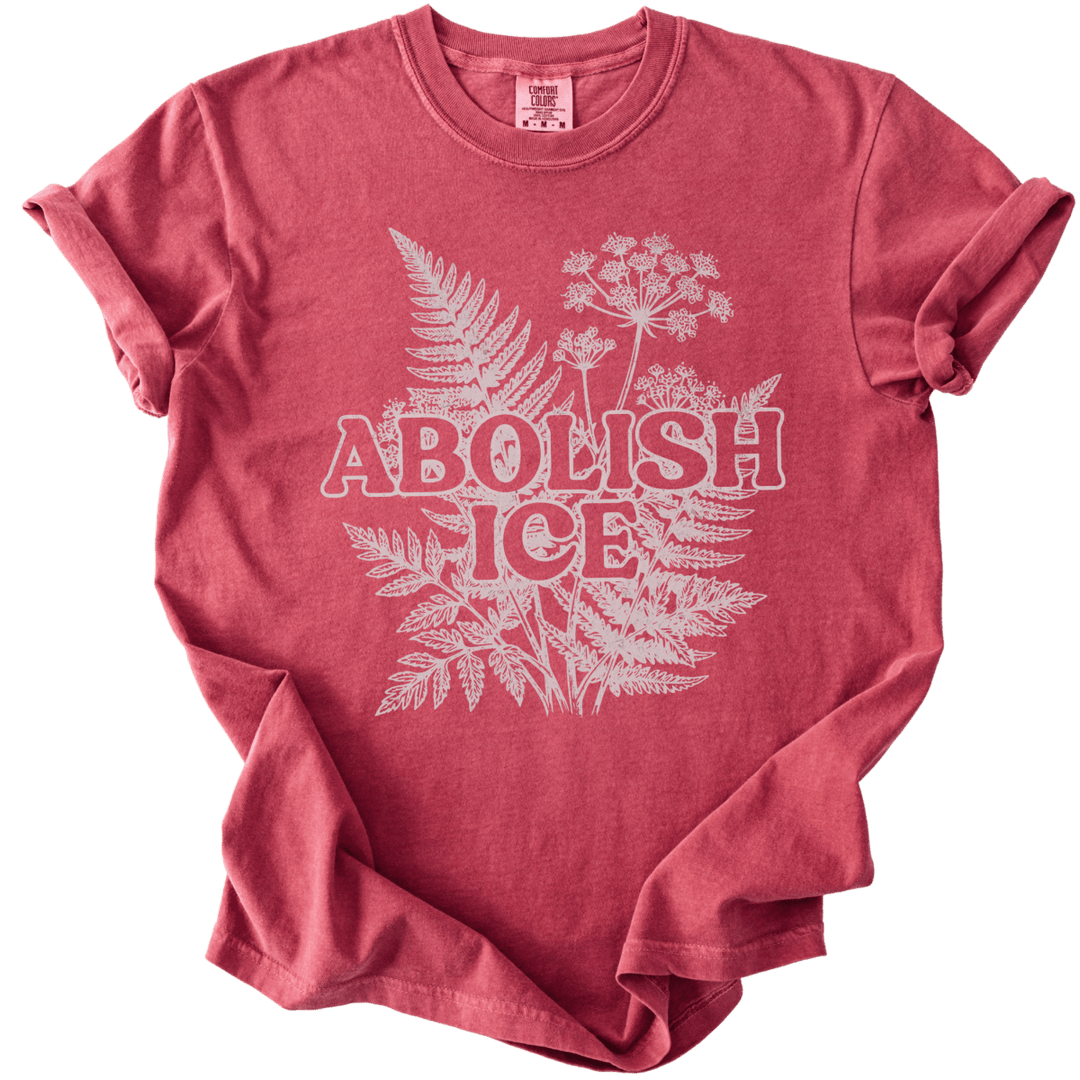 Abolish ICE Fern Tee - The Rogue Petal Co. - T-Shirt