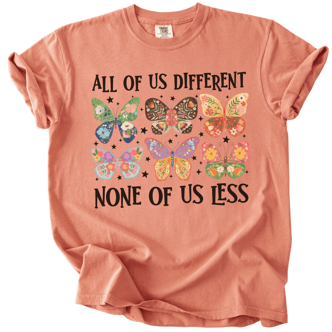 All Of Us Different None Of Us Less Tee - The Rogue Petal Co. - T-Shirt