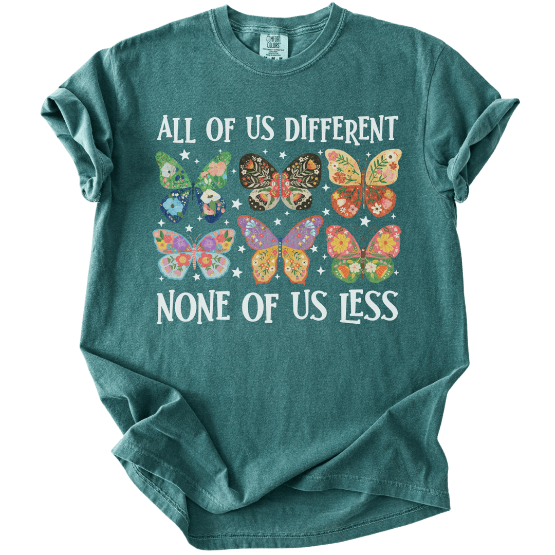 All Of Us Different None Of Us Less Tee - The Rogue Petal Co. - T-Shirt