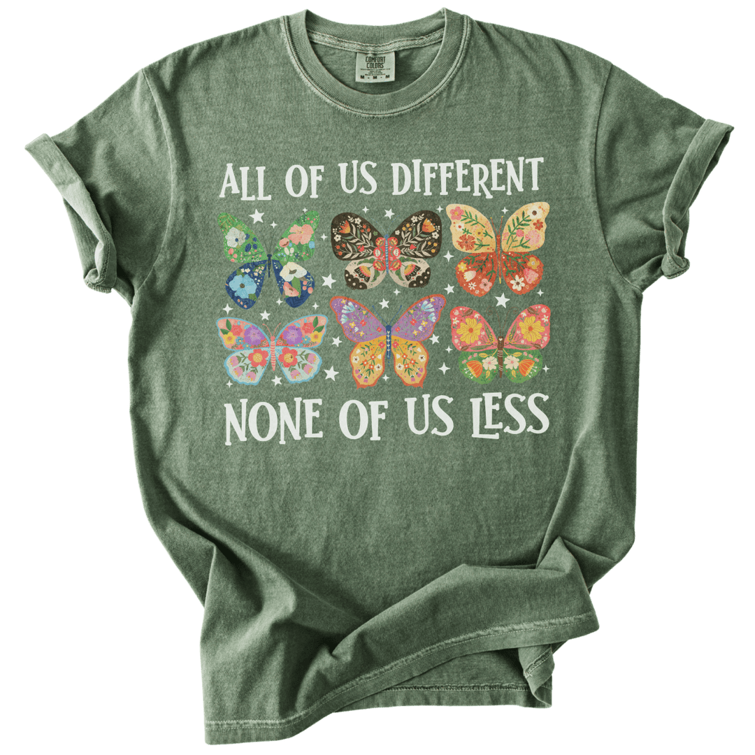 All Of Us Different None Of Us Less Tee - The Rogue Petal Co. - T-Shirt