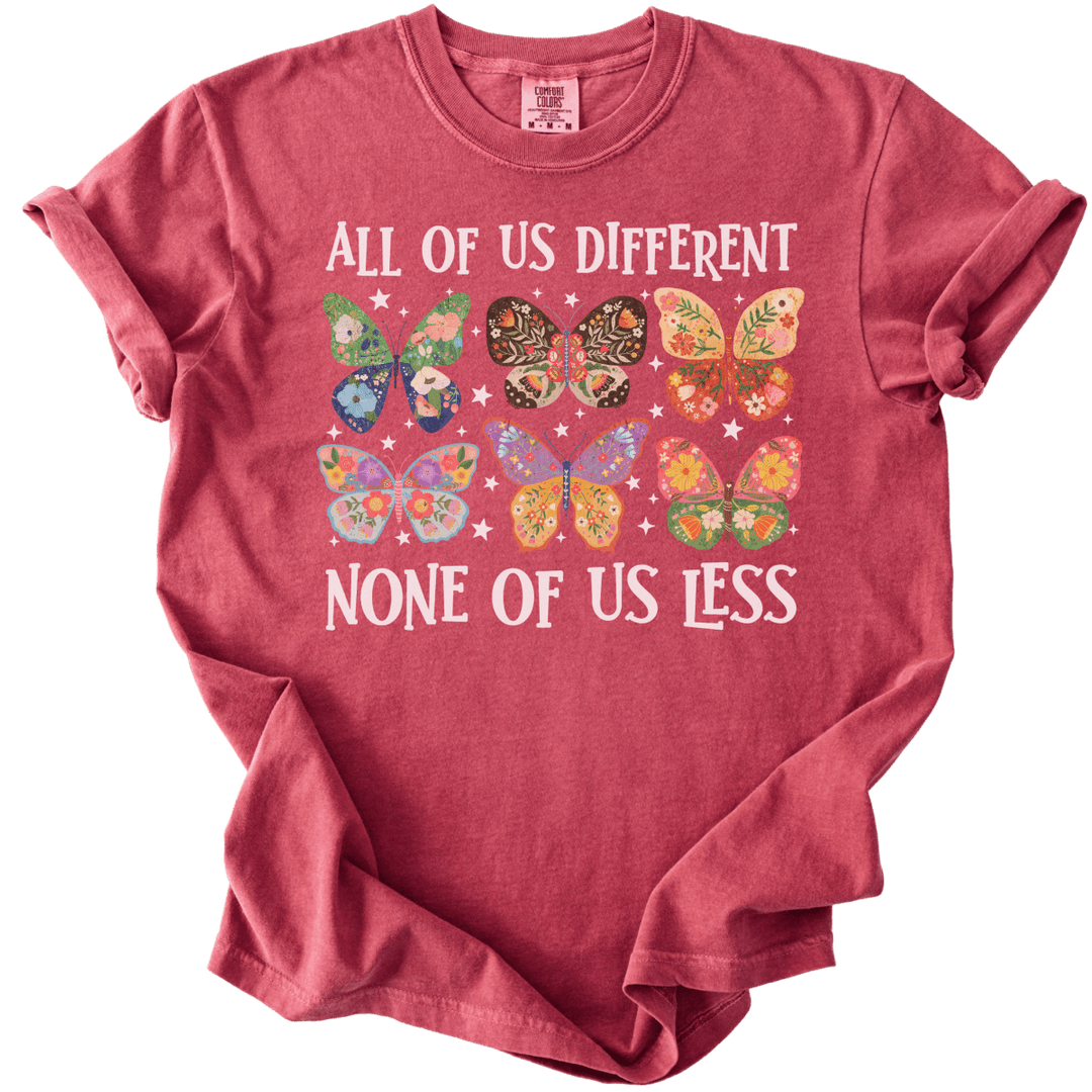 All Of Us Different None Of Us Less Tee - The Rogue Petal Co. - T-Shirt