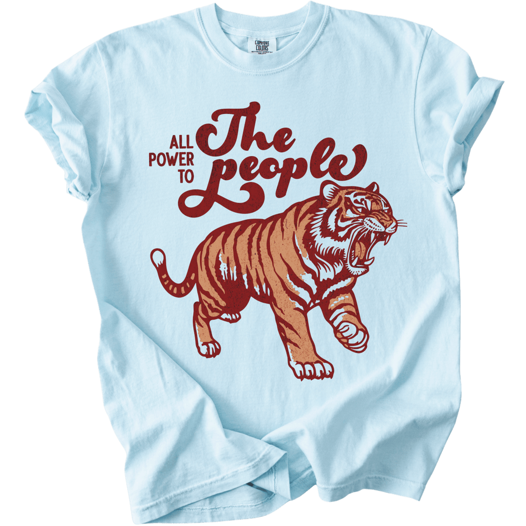 All Power to The People Tiger Tee - The Rogue Petal Co. - T-Shirt