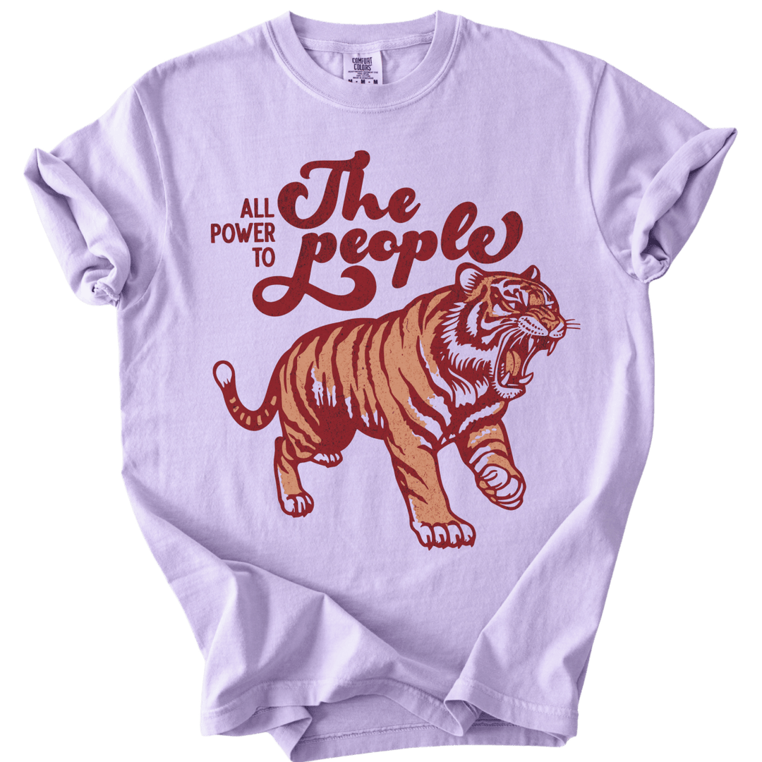 All Power to The People Tiger Tee - The Rogue Petal Co. - T-Shirt