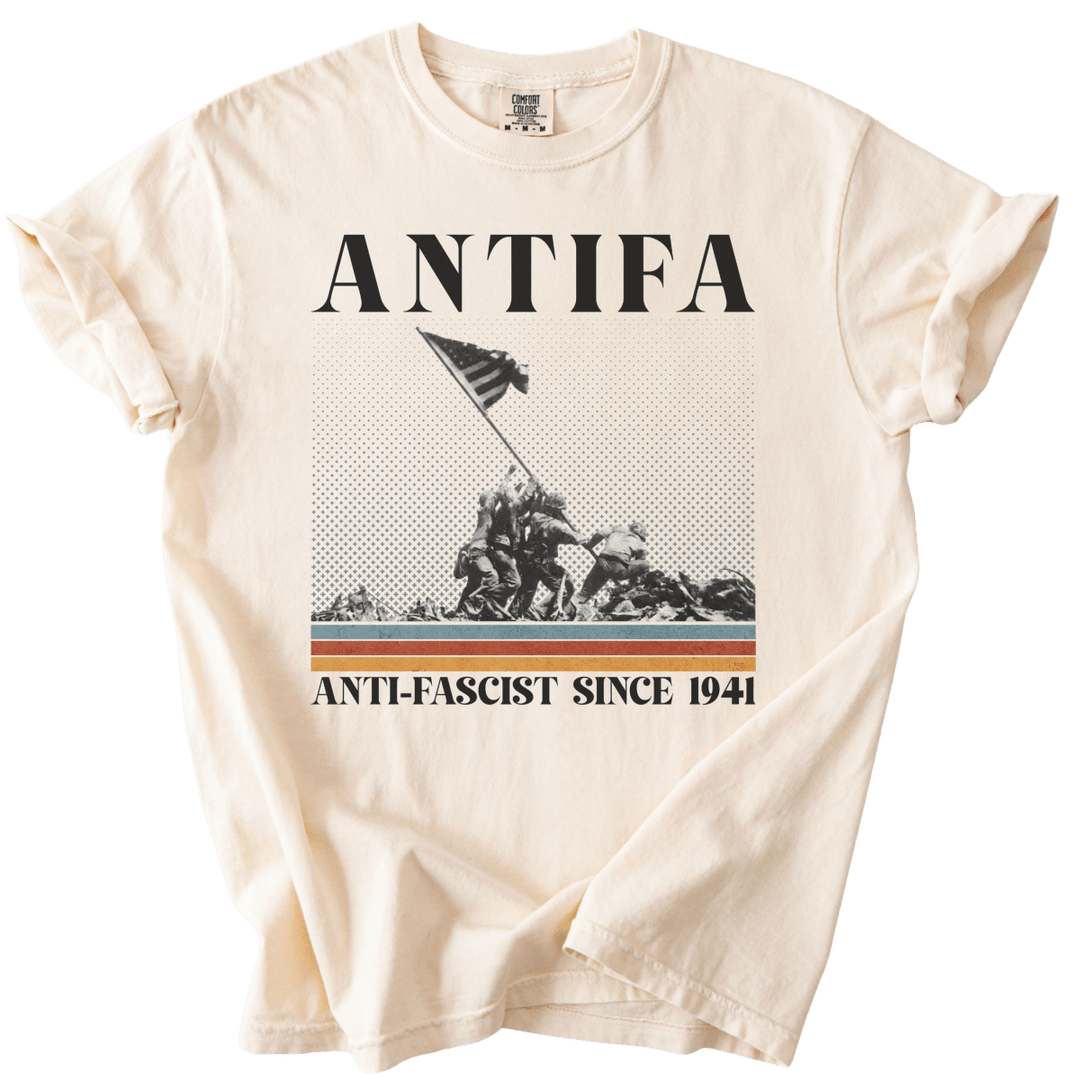 ANTIFA Anti-Fascist Since 1941 Tee - The Rogue Petal Co. - T-Shirt