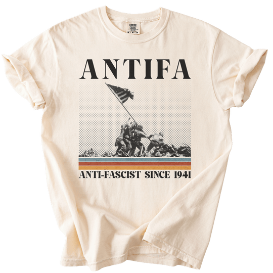 ANTIFA Anti-Fascist Since 1941 Tee - The Rogue Petal Co. - T-Shirt