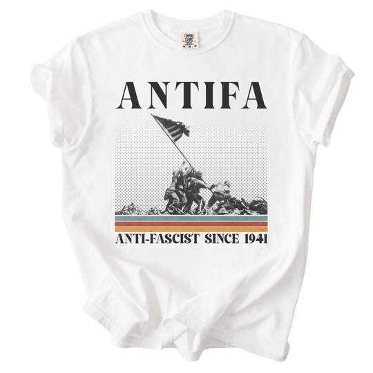 ANTIFA Anti-Fascist Since 1941 Tee - The Rogue Petal Co. - T-Shirt