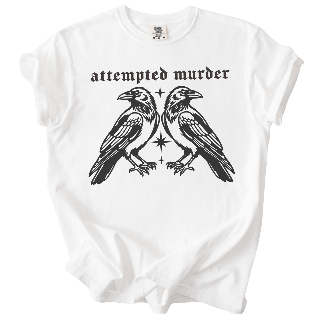 Attempted Murder Crows Tee - The Rogue Petal Co. - T-Shirt